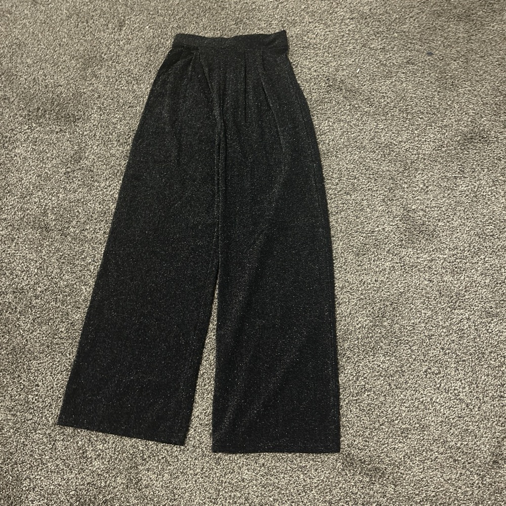 Black sparkle pants